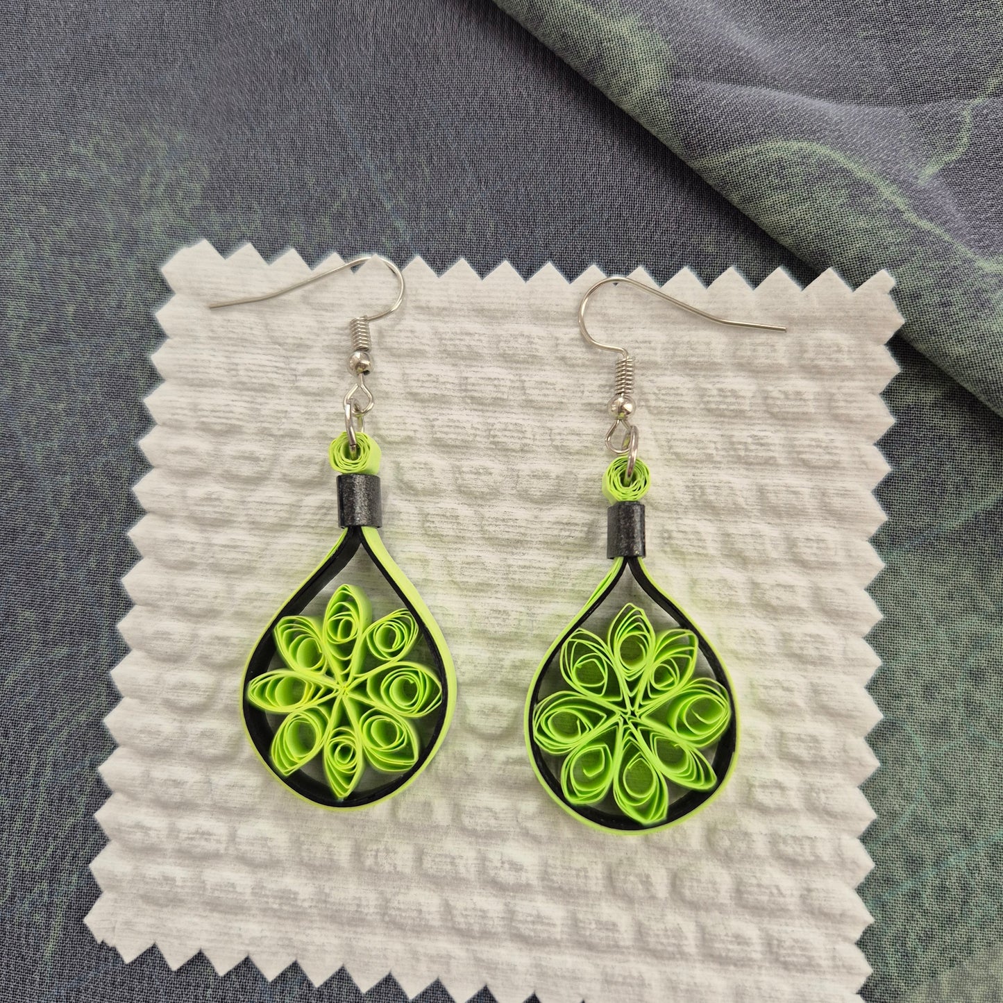 Paper Quilling Earrings - Greenland