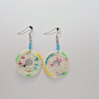 CrocheEarrings - Cute Colorful ring Design