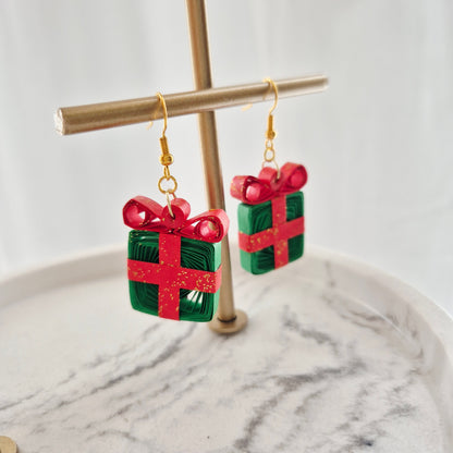 Christmas Gift Paper Quilling Earrings