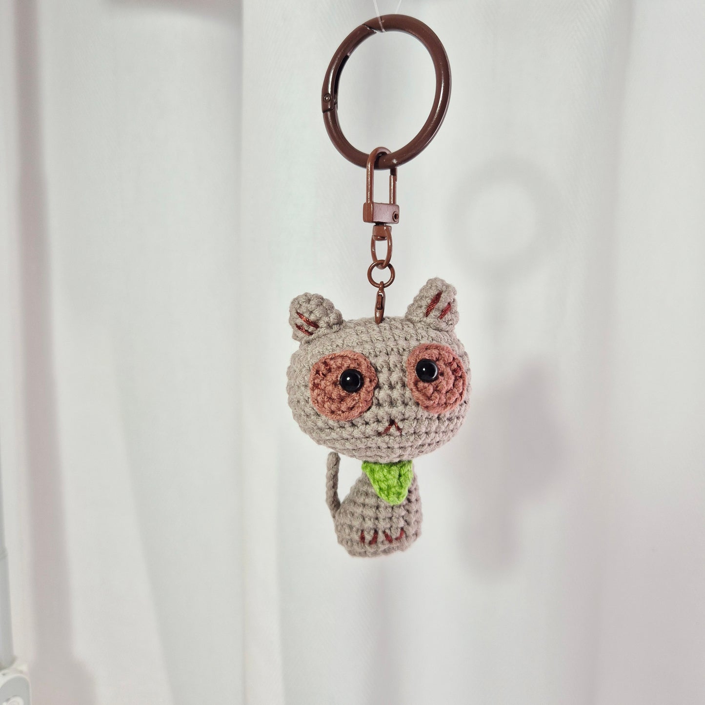 Crochet Cute Cat Keychain/Bag Charm