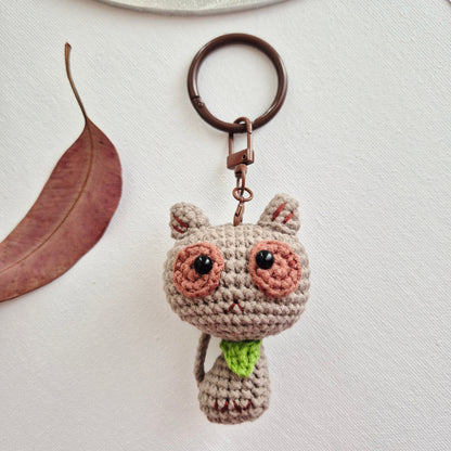 Crochet Cute Cat Keychain/Bag Charm