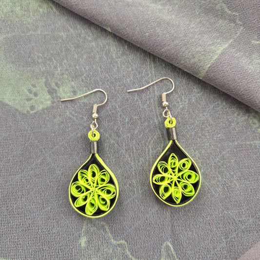 Paper Quilling Earrings - Greenland