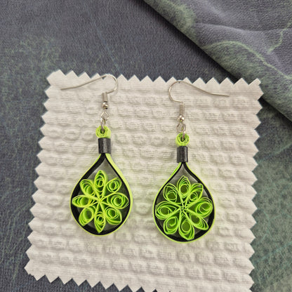 Paper Quilling Earrings - Greenland