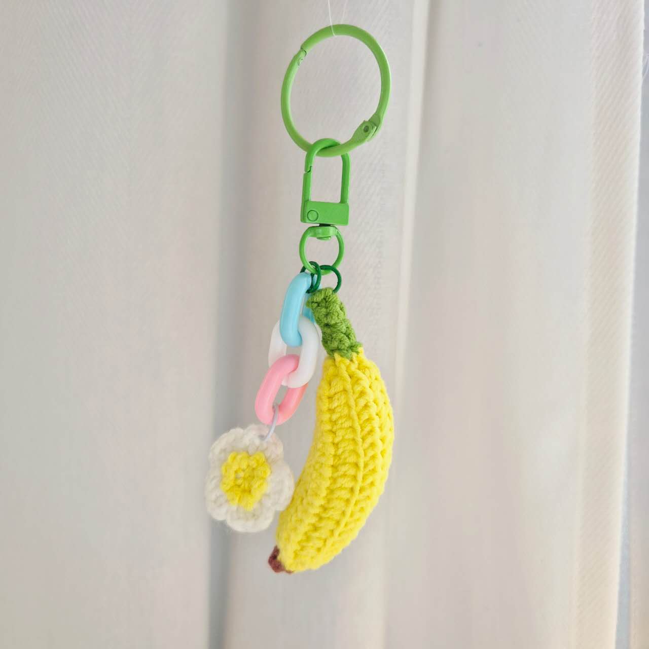 Crochet banana keychain/bag charms