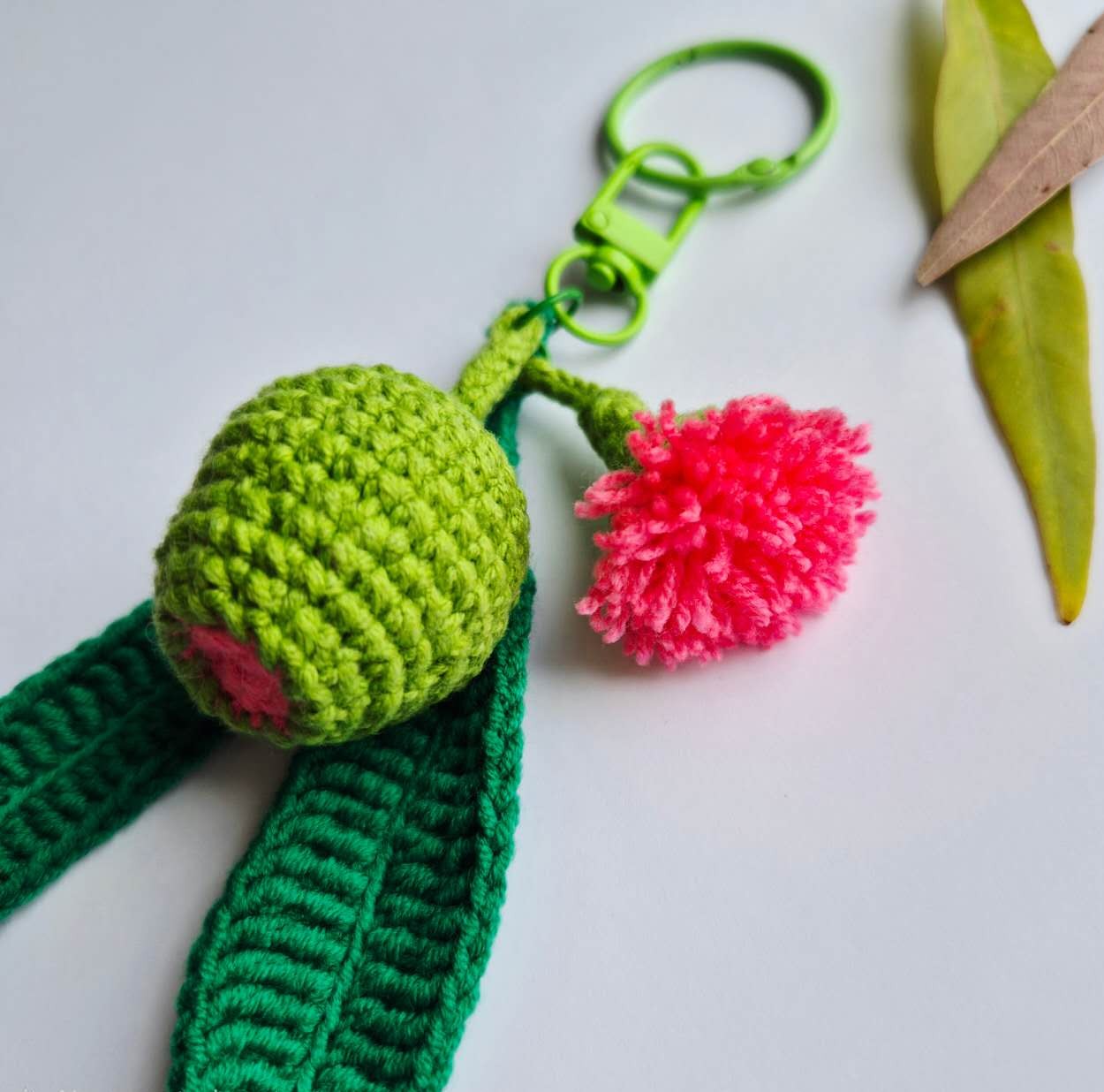 Crochet Gumnut Keychain