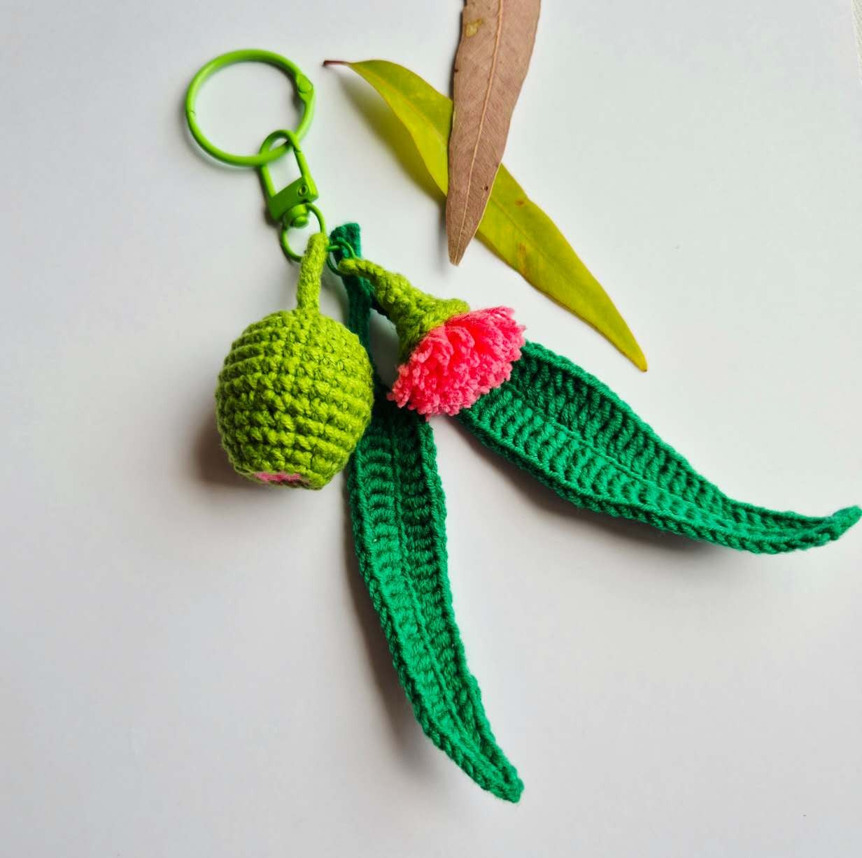 Crochet Gumnut Keychain
