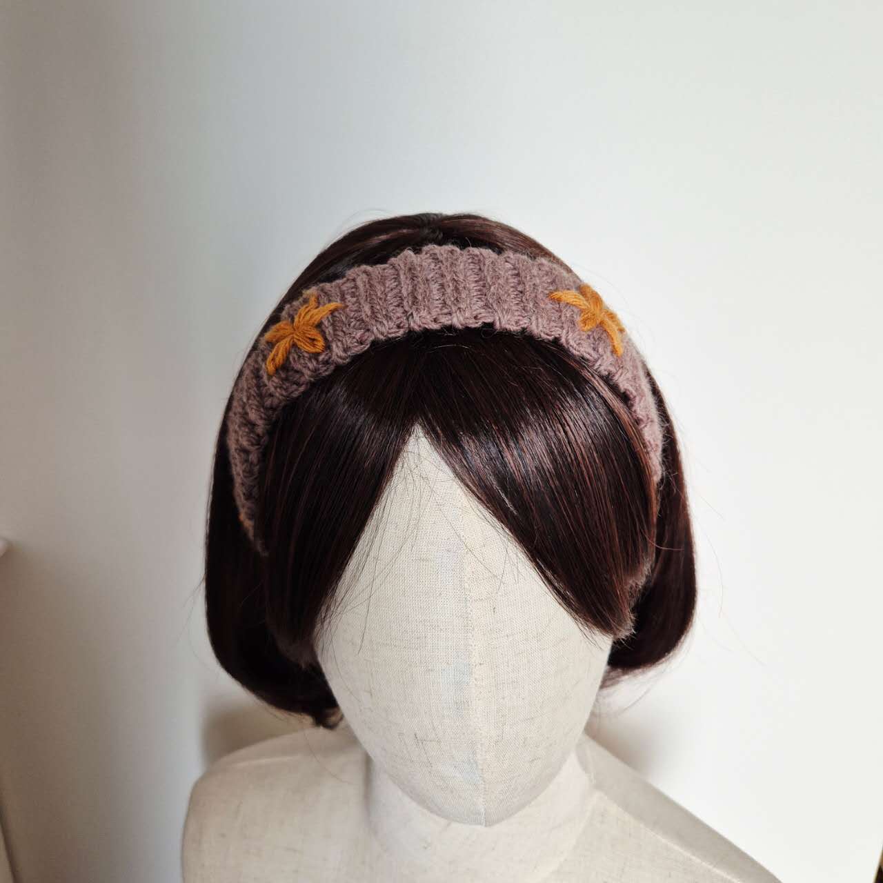 Beginner Crochet headband with flower embroidery Kit – Learn to Crochet with Confidence