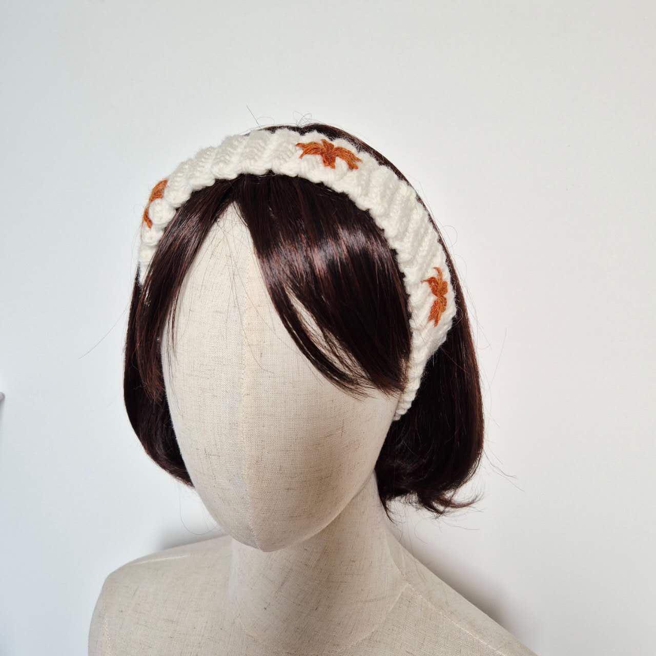 Cozy Crochet Headband Pattern with Flower Embroidery – Digital Download