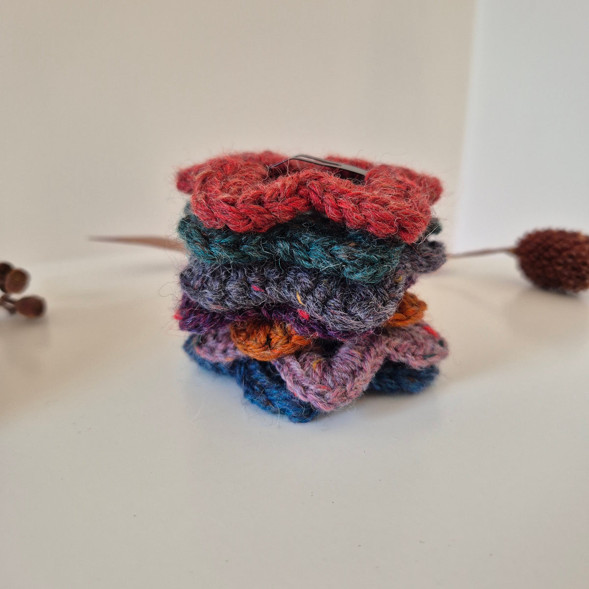 Handmade Crochet Star Hair Clips – Australian Wool