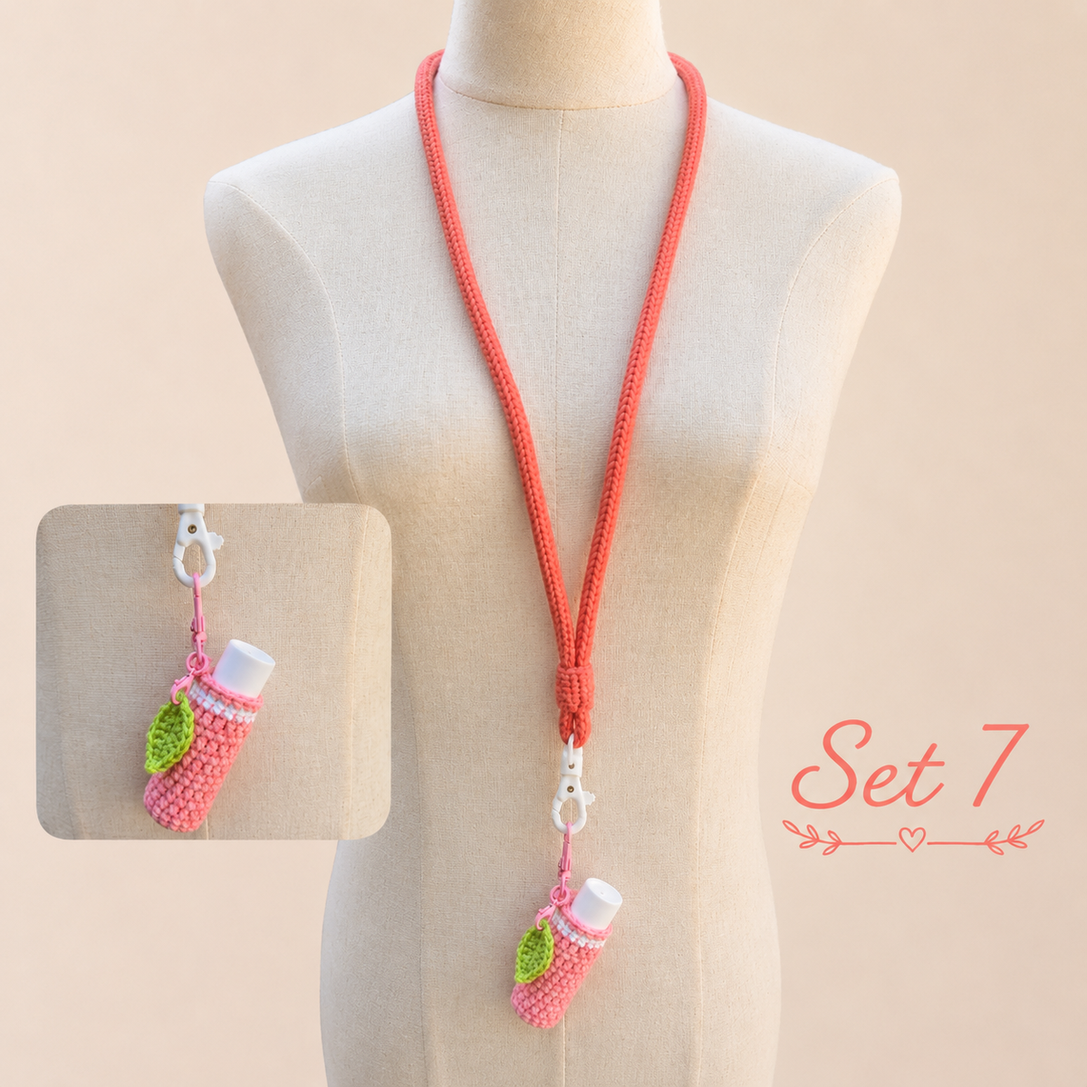 Handmade Lanyard & Lipstick Holder Gift Set