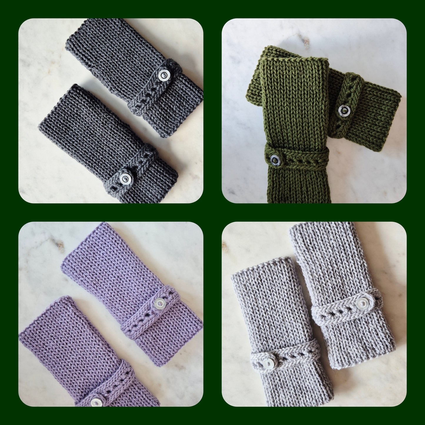 fingerless gloves light purple