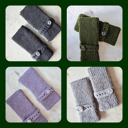 fingerless gloves light purple